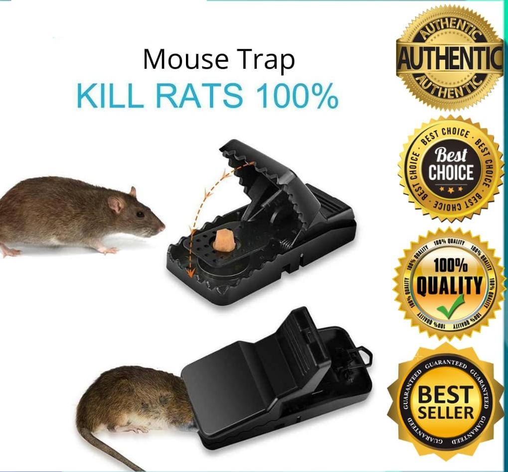 Heavy-Duty Black Mouse Trap ๐ญ๐ฅ | Safe, Reusable & Powerful Grip